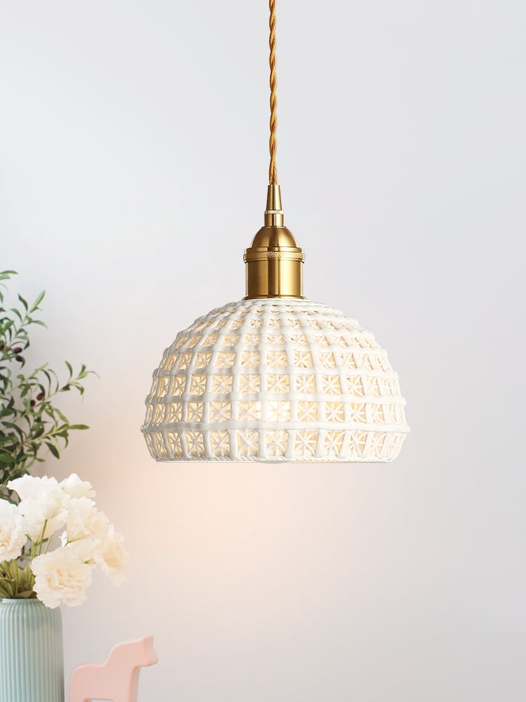 Modern ceramic pendant