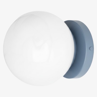 Glorica Modern Glass Globe Wall Sconce – Multi-Color Finish For Living Room & Bedroom...