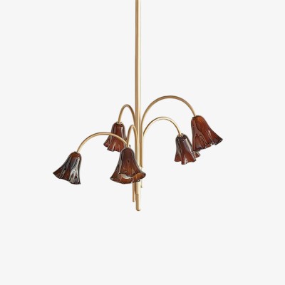 Bellina Artistic Glass Chandelier – Elegant Versatile Vera Lighting K1134