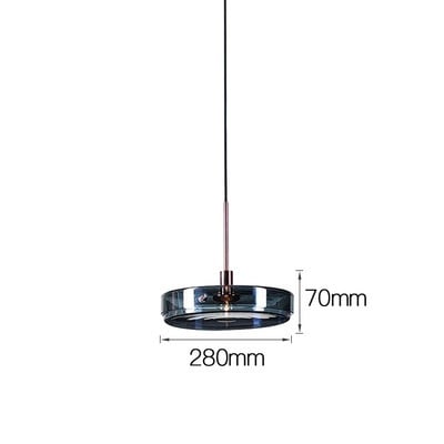 Dark Blue Glass Pendant Lamp