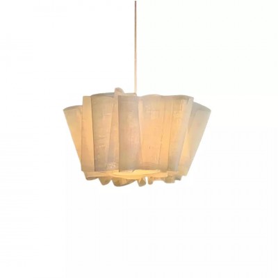 Handcrafted Fabric Shade Pendant Light – Minimalist Design for Home Interiors K1244