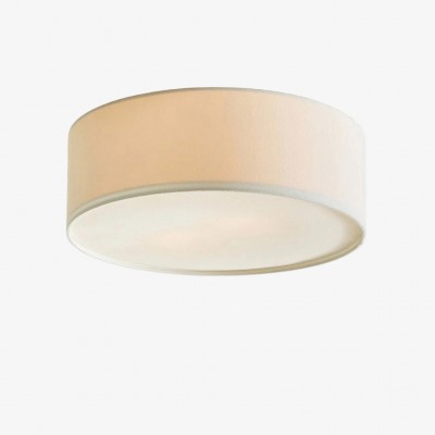 Dumora Elegant Linen Drum Flushmount – Modern Ceiling Light for Every Room K1289