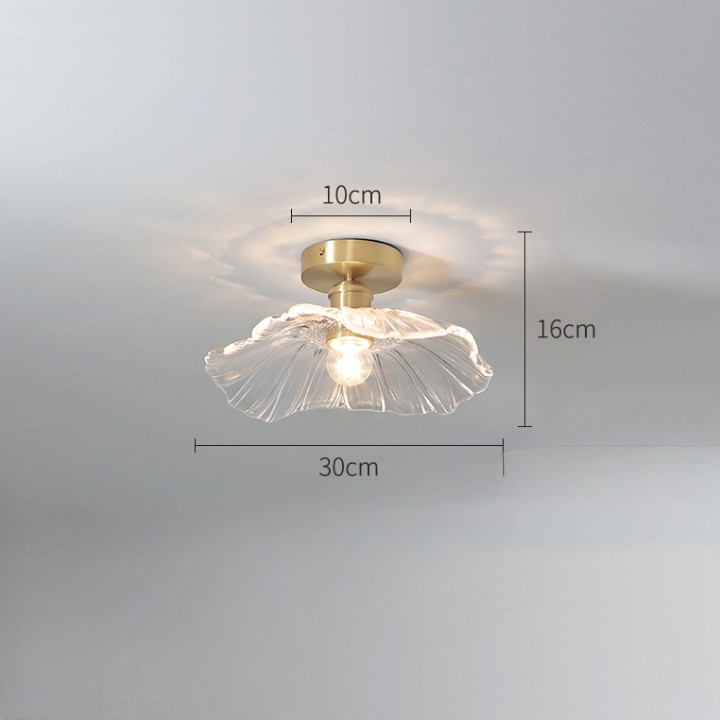Retro Lotus Creative Glass Pendant Lamp