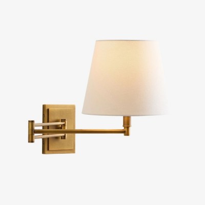 Arcuma Linen Shade Wall Light - Stylish Illumination for Living Room and Bedroom K2075