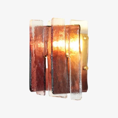 Lumiridge Minimalist Wall Light - Modern Metal Glass Fixture for Living Room K2149