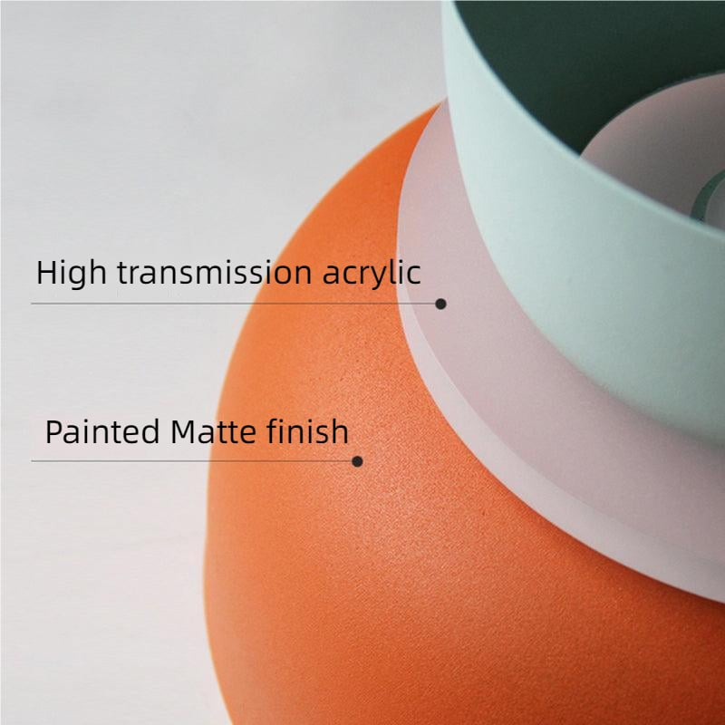High transmission acrylic and matte finish detail