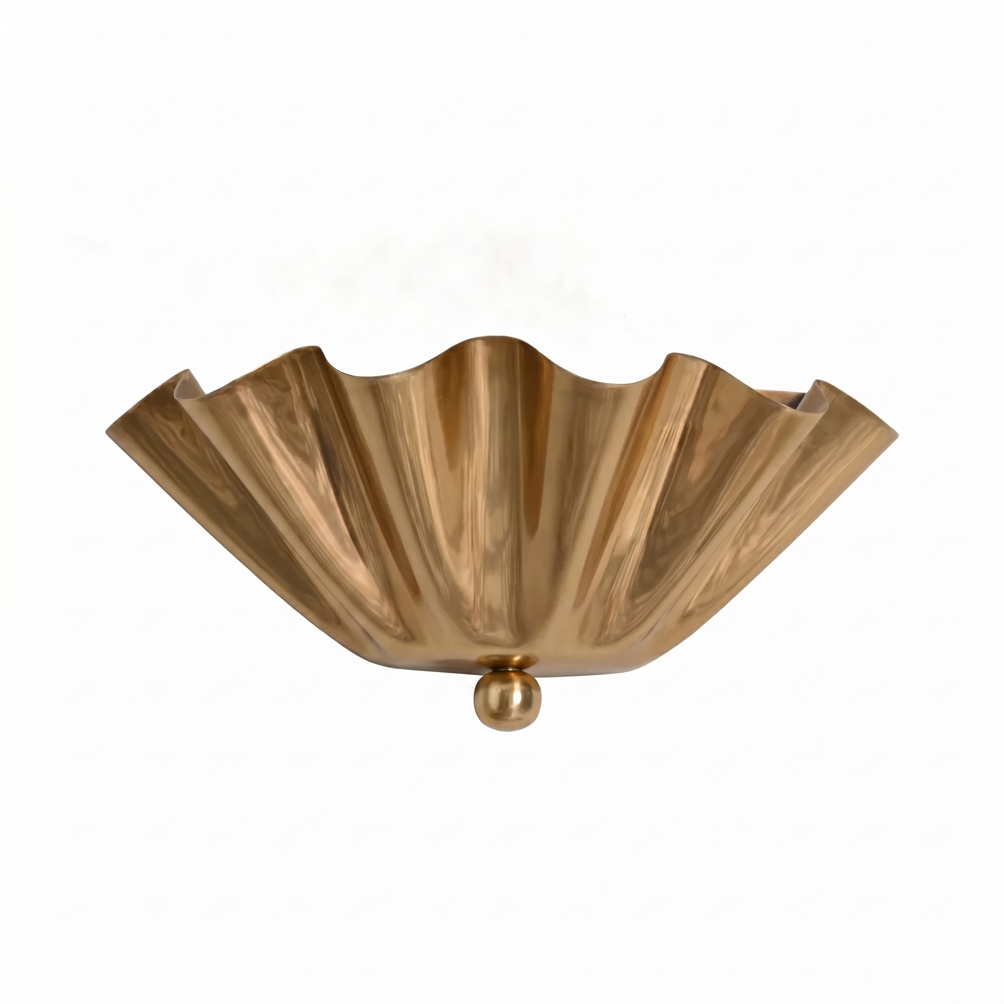 Front View - Full symmetrical ruffled silhouette
