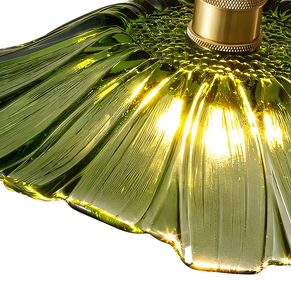 Exquisite textured glass lampshade