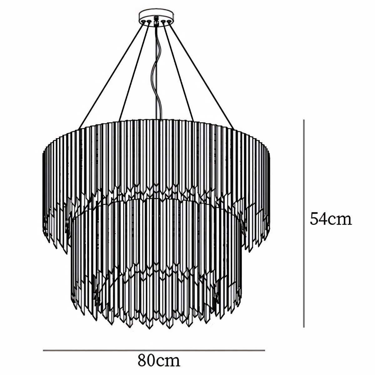 Dia 80cm x H 54cm / ∅ 31.5 in x H 21.3″