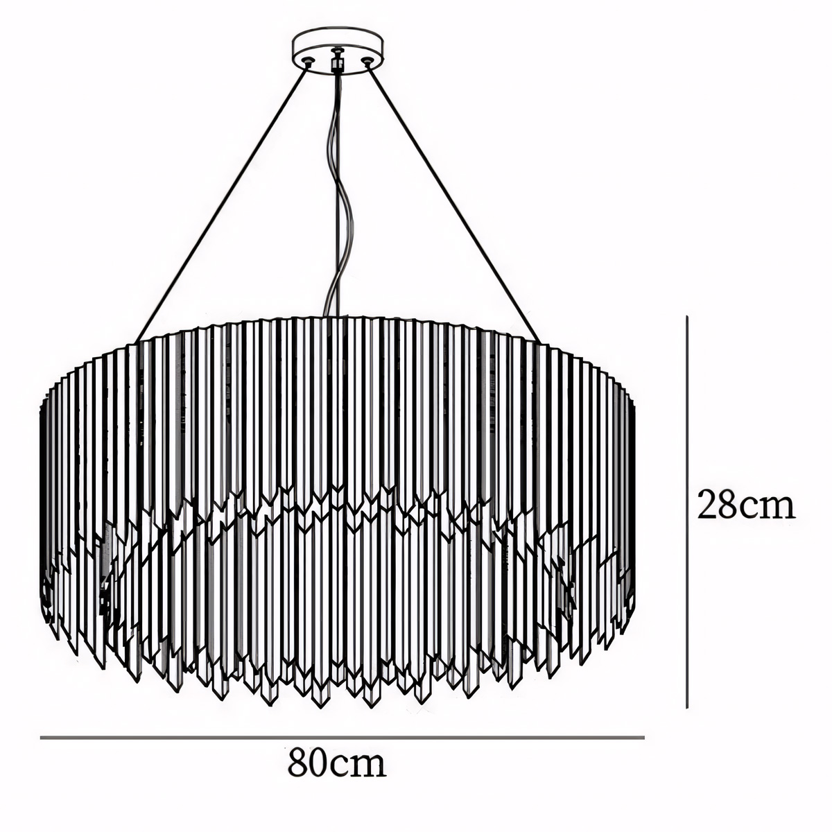 Dia 80cm x H 28cm / ∅ 31.5″ x H 11″