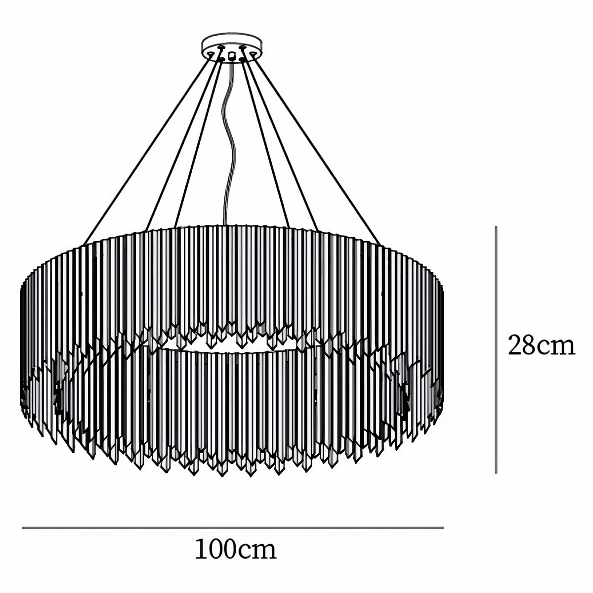 Dia 100cm x H 28cm / ∅ 39.4″ x H 11″