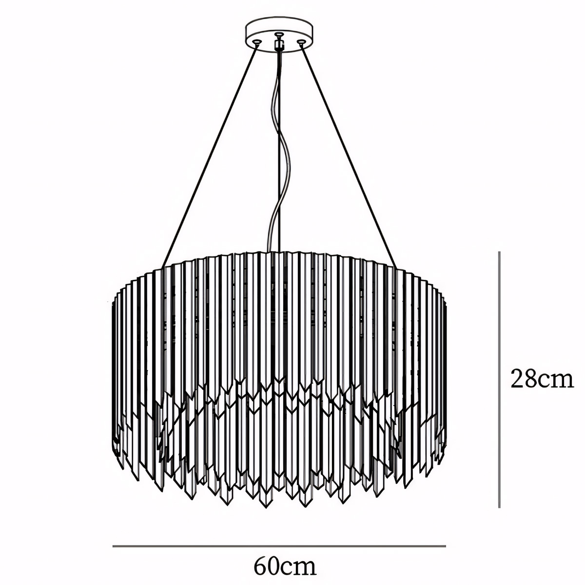 Dia 60cm x H 28cm / ∅ 23.6″ x H 11″