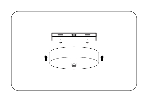 01 Install the base bracket at the reserved position
