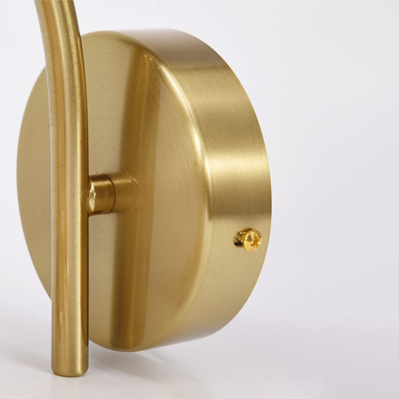 Brushed Brass Backplate & Arm