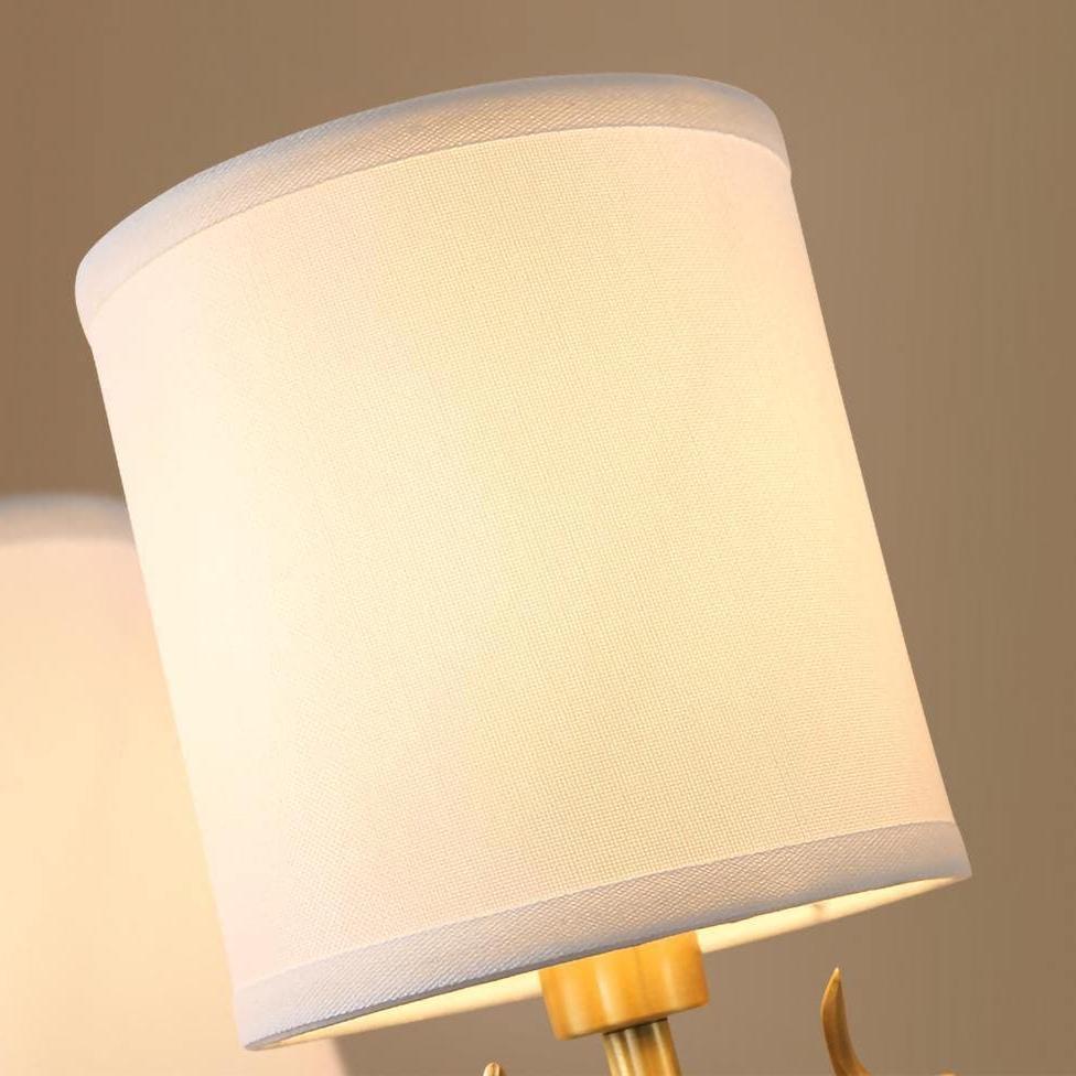 White fabric lampshade