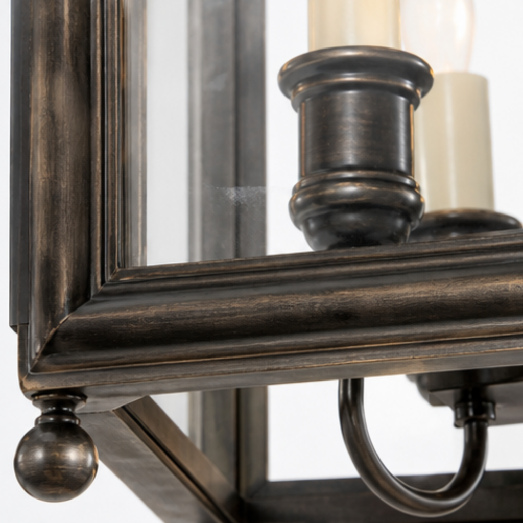 Classic Layered Square Lantern Frame