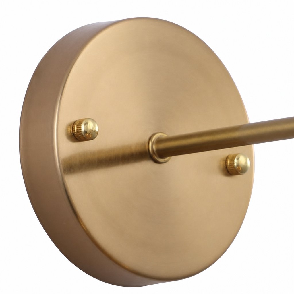 Brushed Brass Round Base