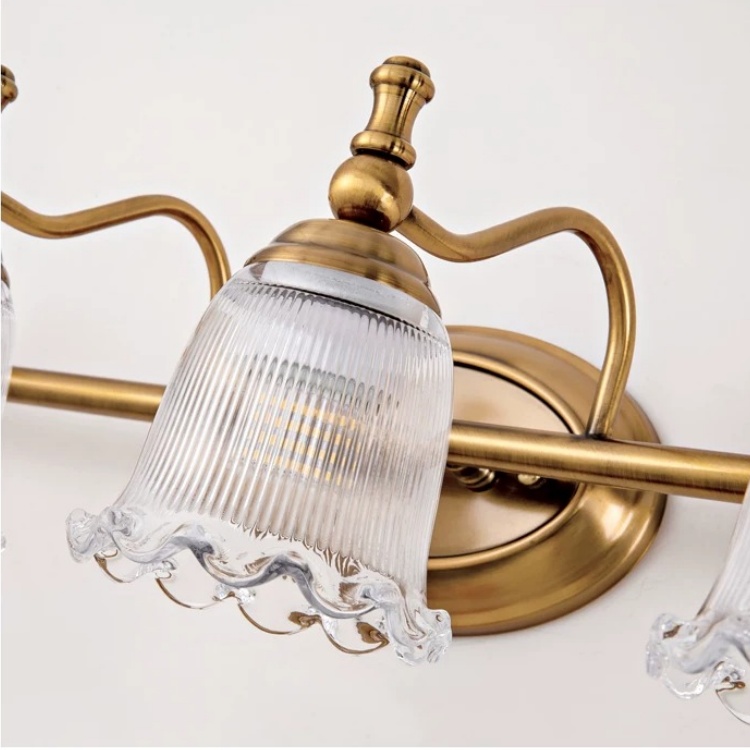 Flower-Inspired Ribbed Glass Shade