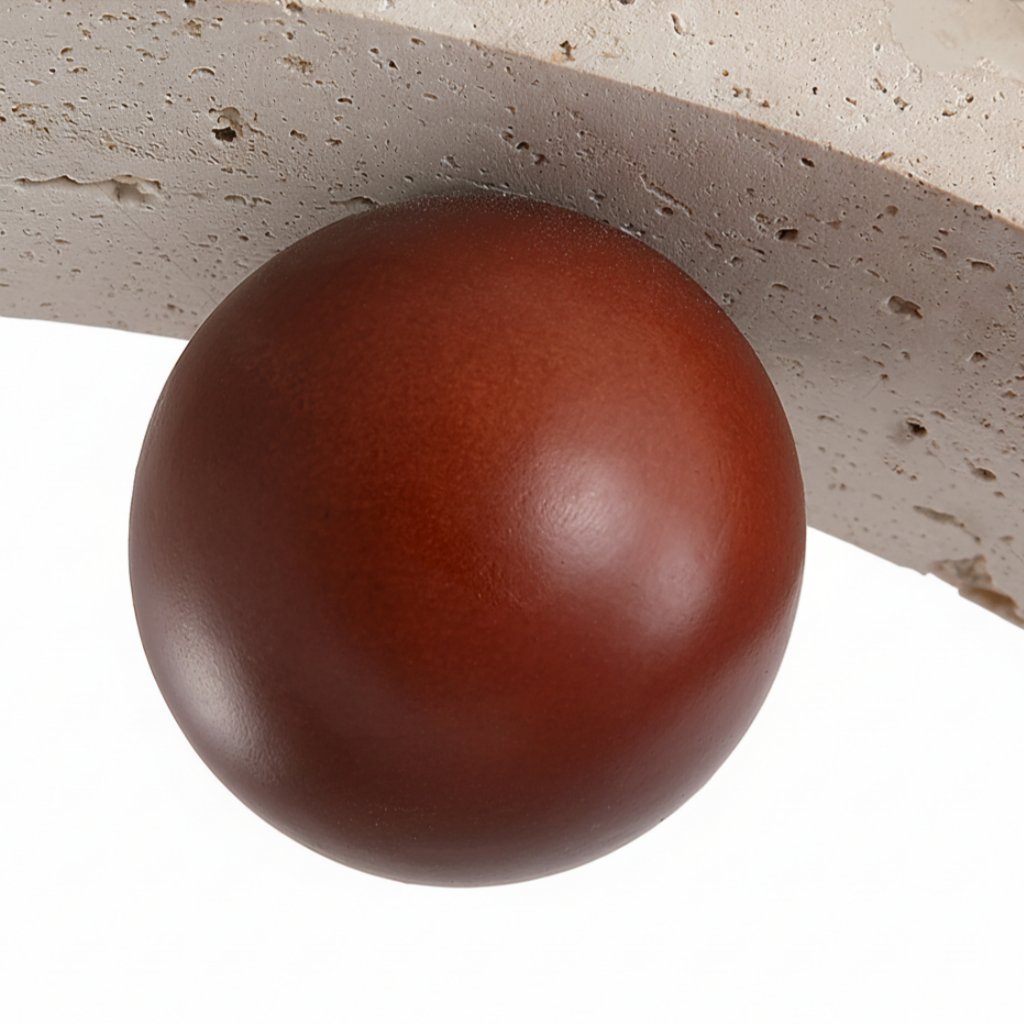 Smooth Wood Accent Sphere
