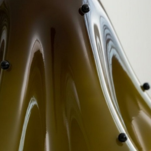Decorative Beaded Glass Surface Detail