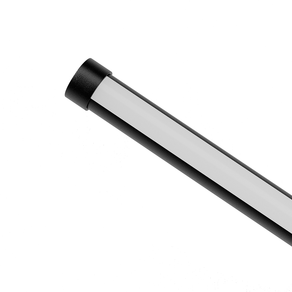 Soft non-glare optical fiber with PVC cover