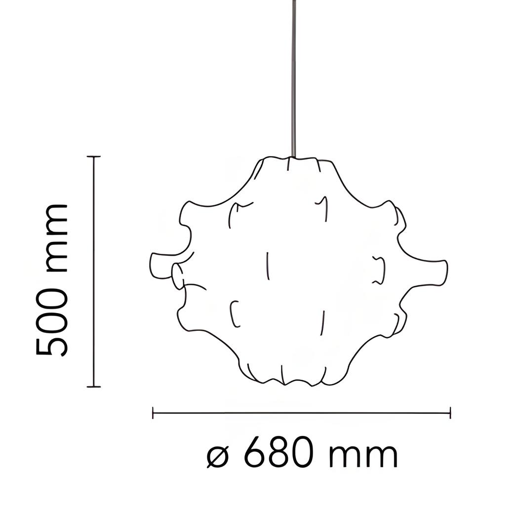 Dia 68cm x H 50cm/ ∅ 26.8″ x H 19.7″