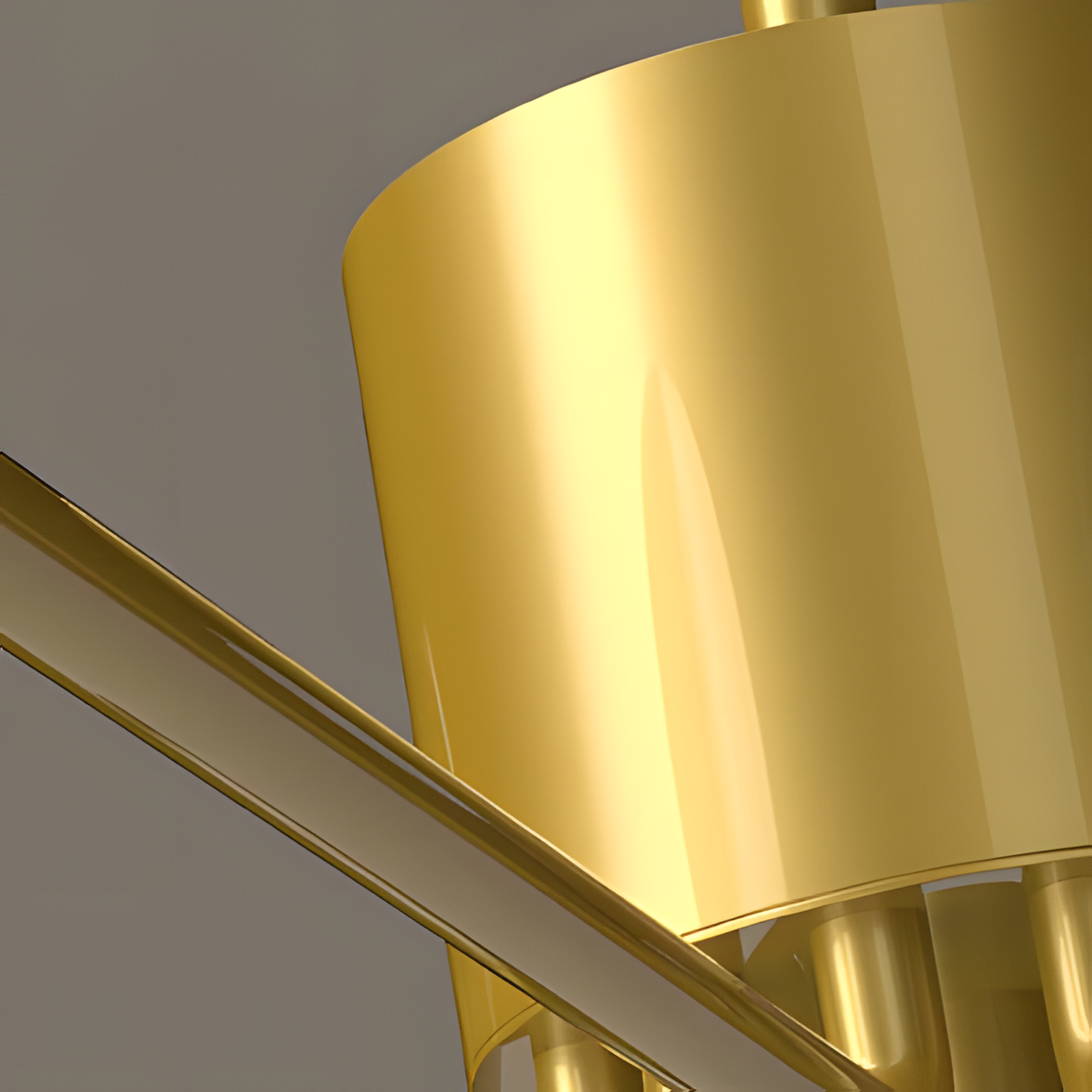 Luxurious gold finish