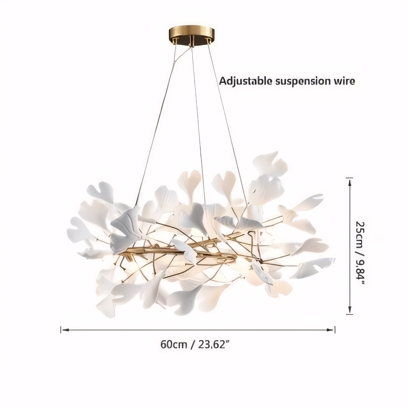 ∅ 23.6'' x H 9.8''/Dia 60 cm x H 25 cm