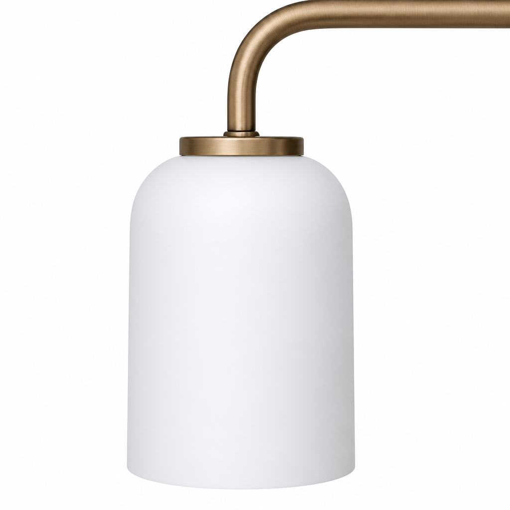 Frosted Opal Cylinder Glass Shade