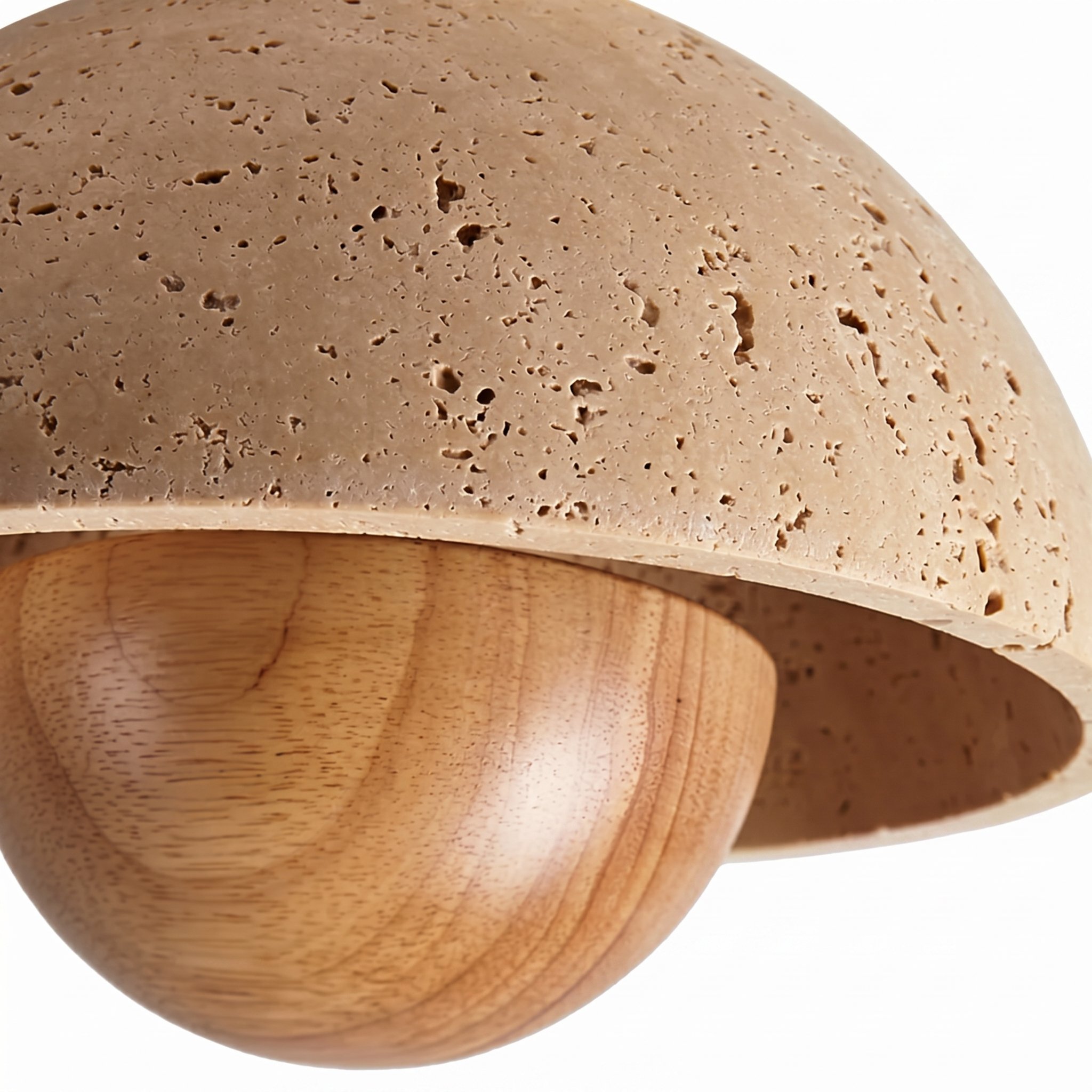 Natural Travertine Dome Shell
