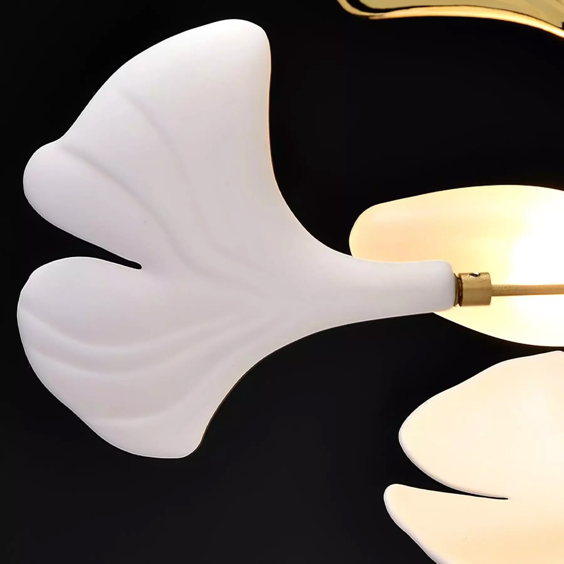 Translucent White Ceramic Leaves