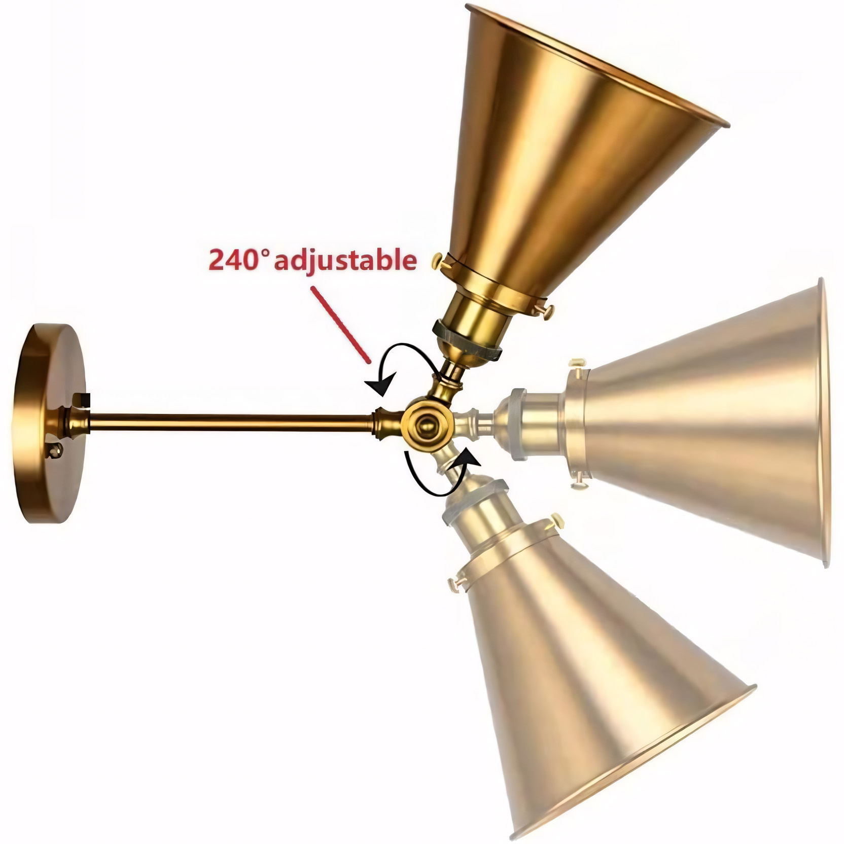 The light body can freely adjust Angle