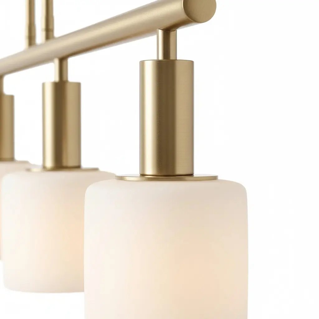 Matte Porcelain Shade & Satin Brass Socket