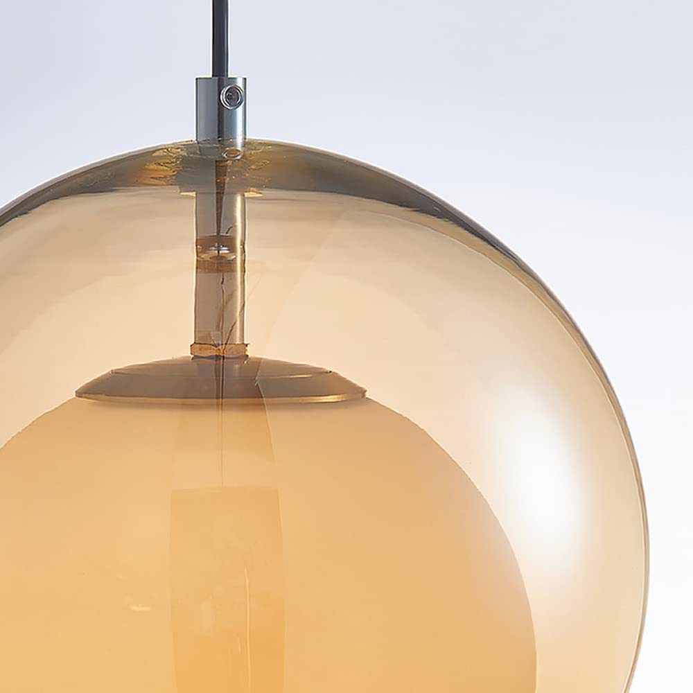 Glass globe lampshade