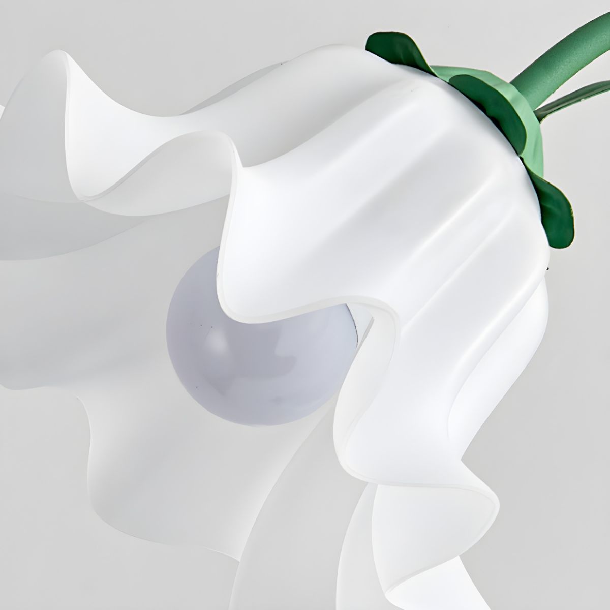 White glass lampshade
