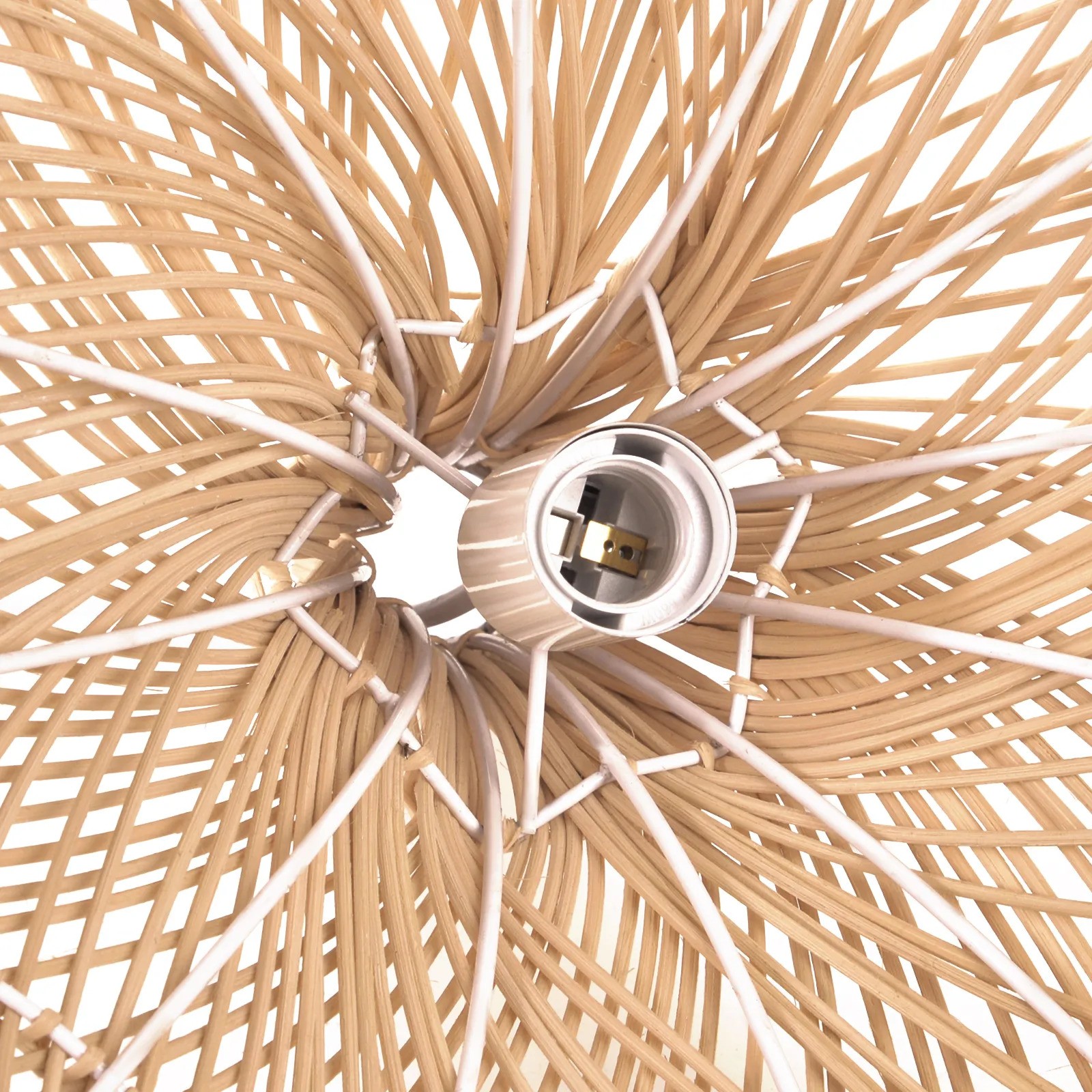Hand-woven lampshade