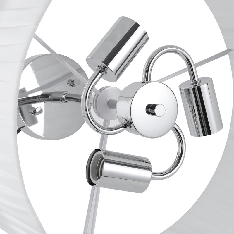 Metal frame in a chrome finish