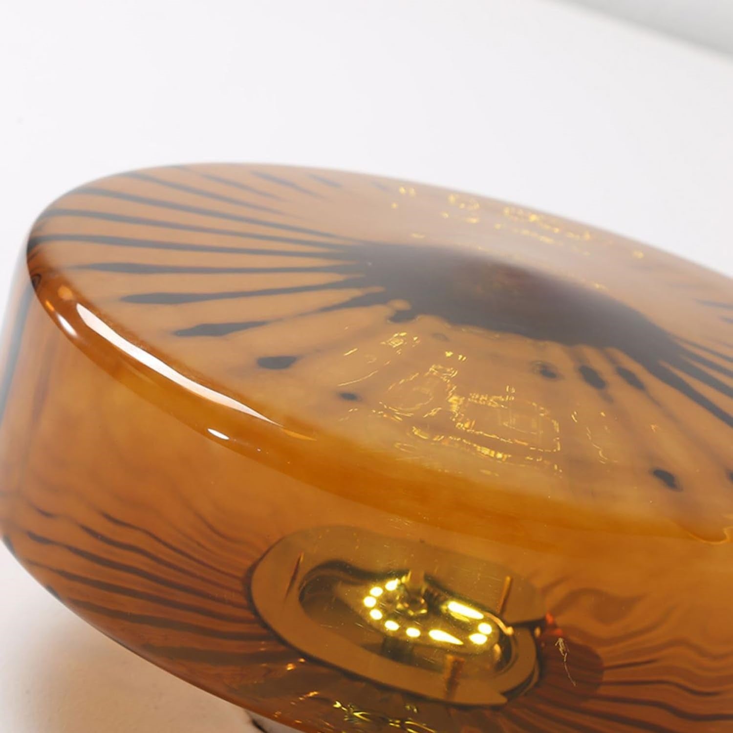 Colored glass lamp body