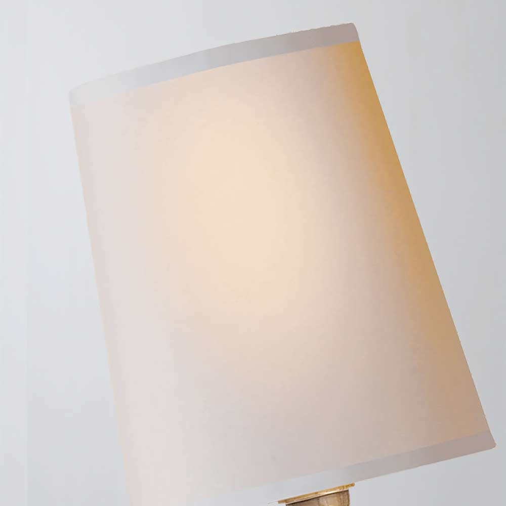 White linen lampshade