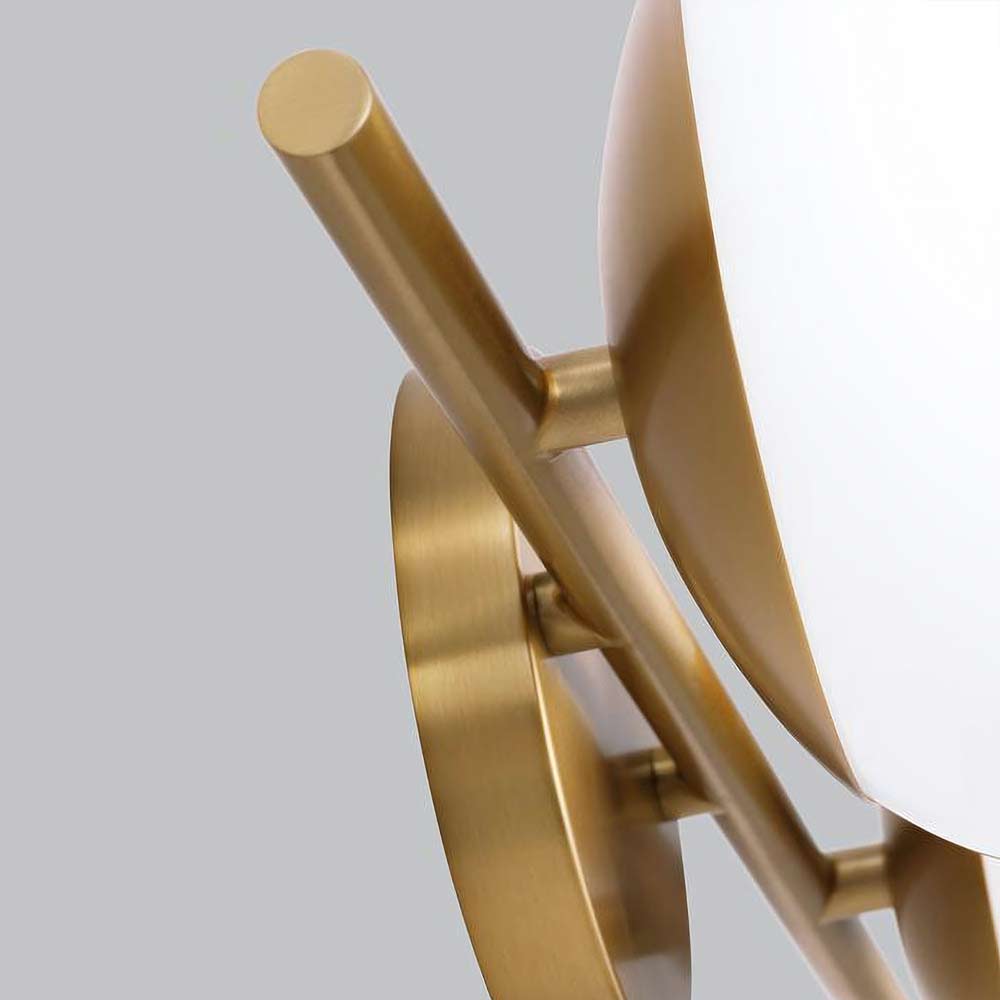 Burnished brass base