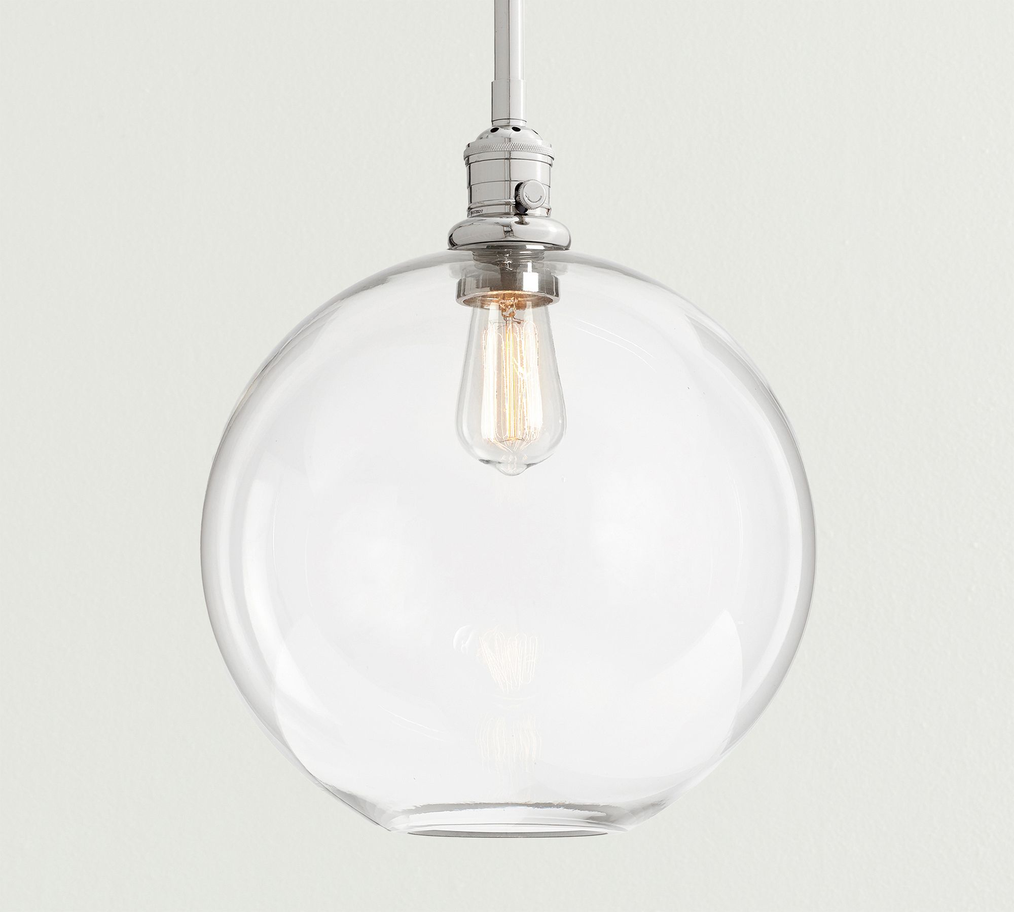 Clear spherical glass