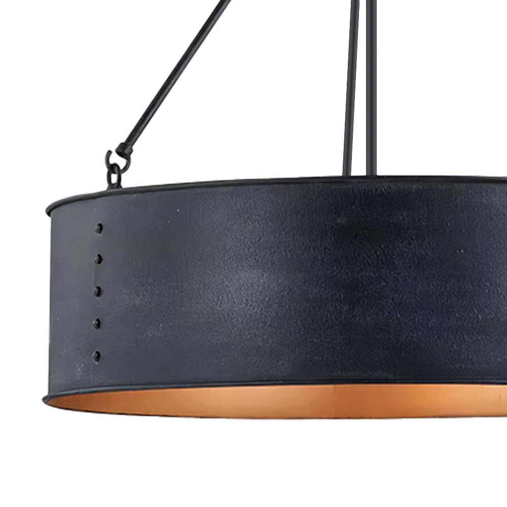 Cylindrical design and black exterior