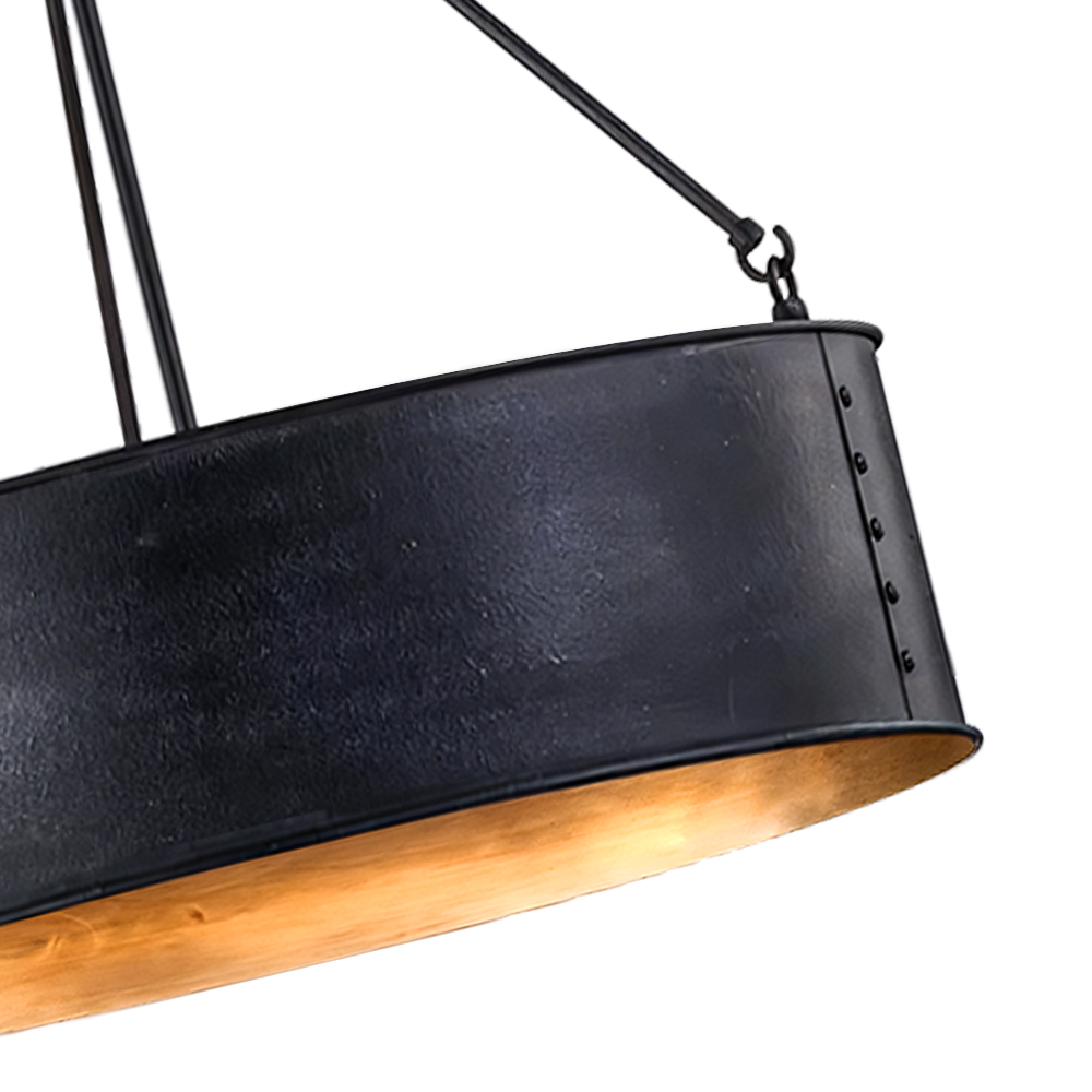 Antique gold interior finish