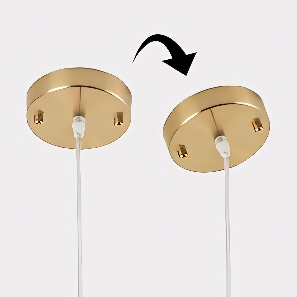 For flat or sloped ceiling