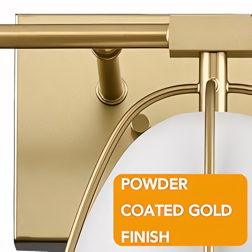 Brass gold finish
