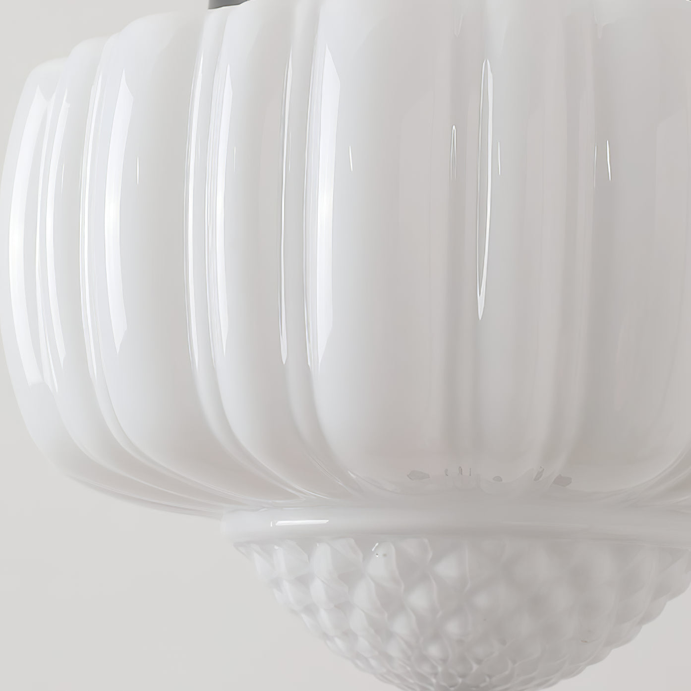 Smooth milk glass