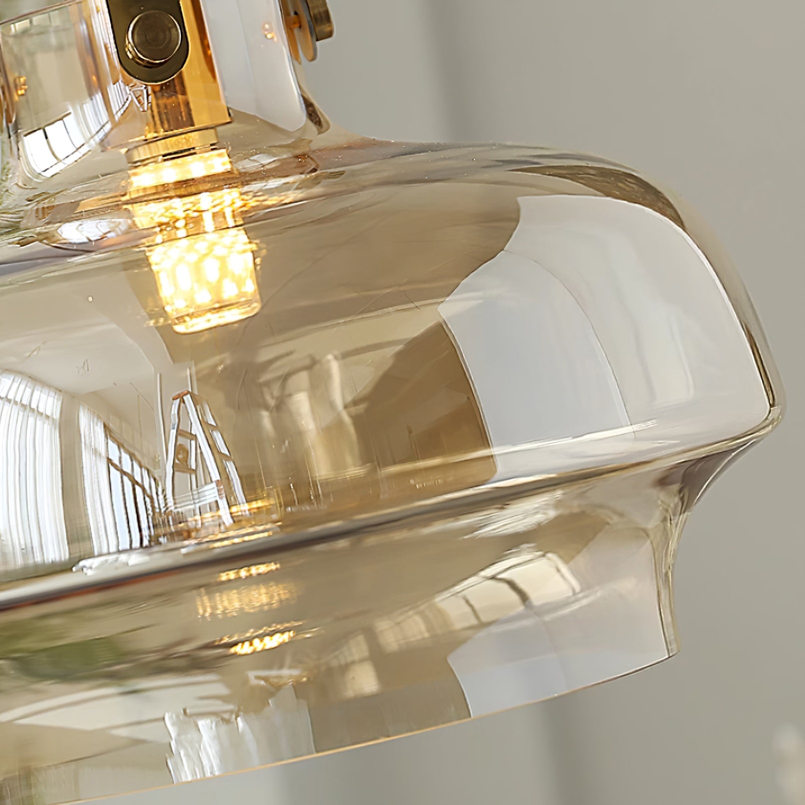Thickened transparent glass
