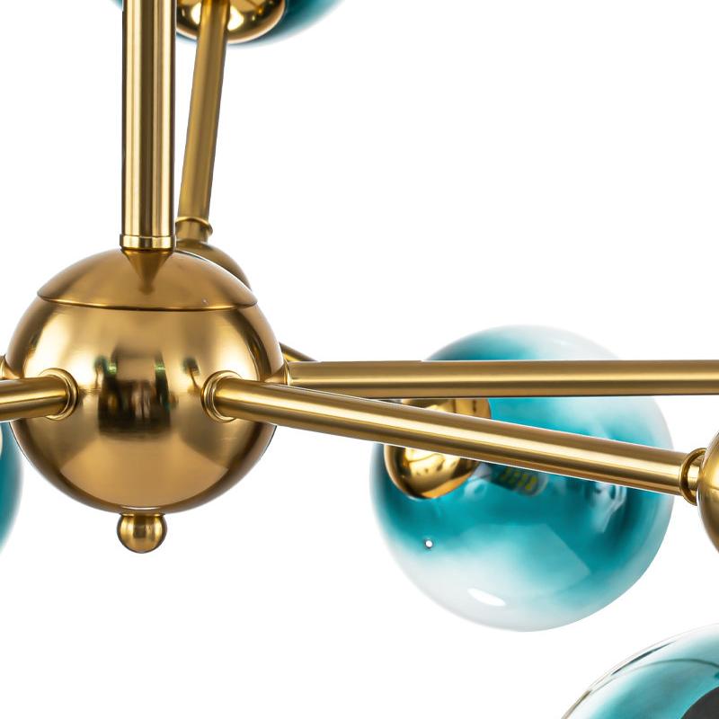 Gold finish central sphere