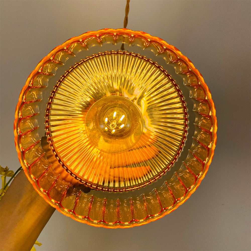 Wave glass shade