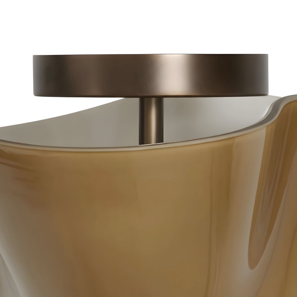 Wavy Ruffled Glass Shade